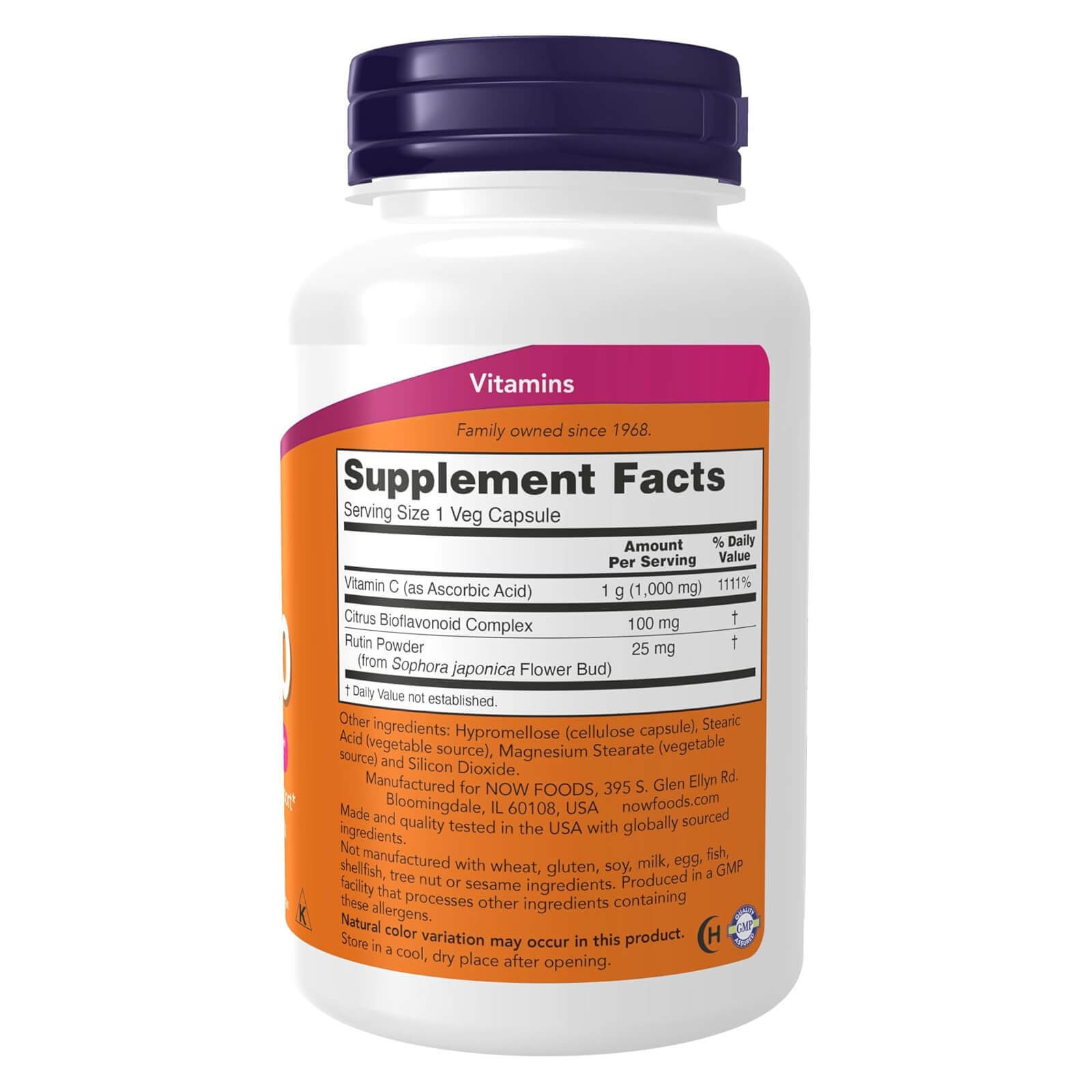 NOW FOODS Vitamin C-1000 100 Veg Capsules