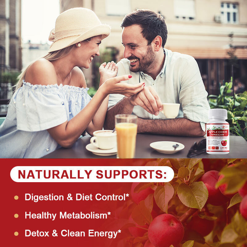 100% Pure APPLE CIDER VINEGAR ACV 3000mg PURE WEIGHT LOSS FAT BURNER Diet Pills