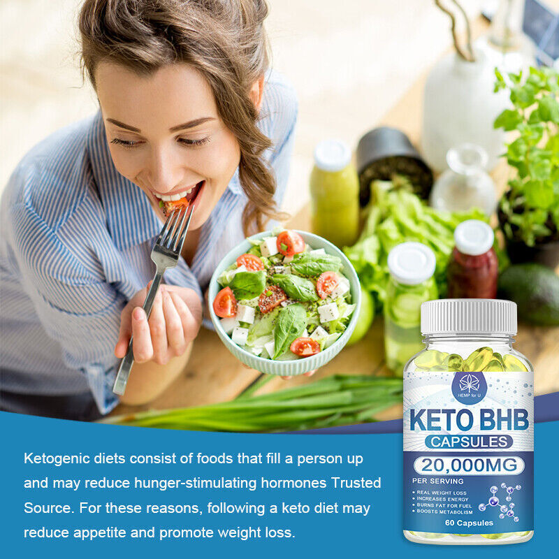 3 X KETO BHB 20000mg Diet Pills Ketone FAT BURNER Weight Loss Diet Pills