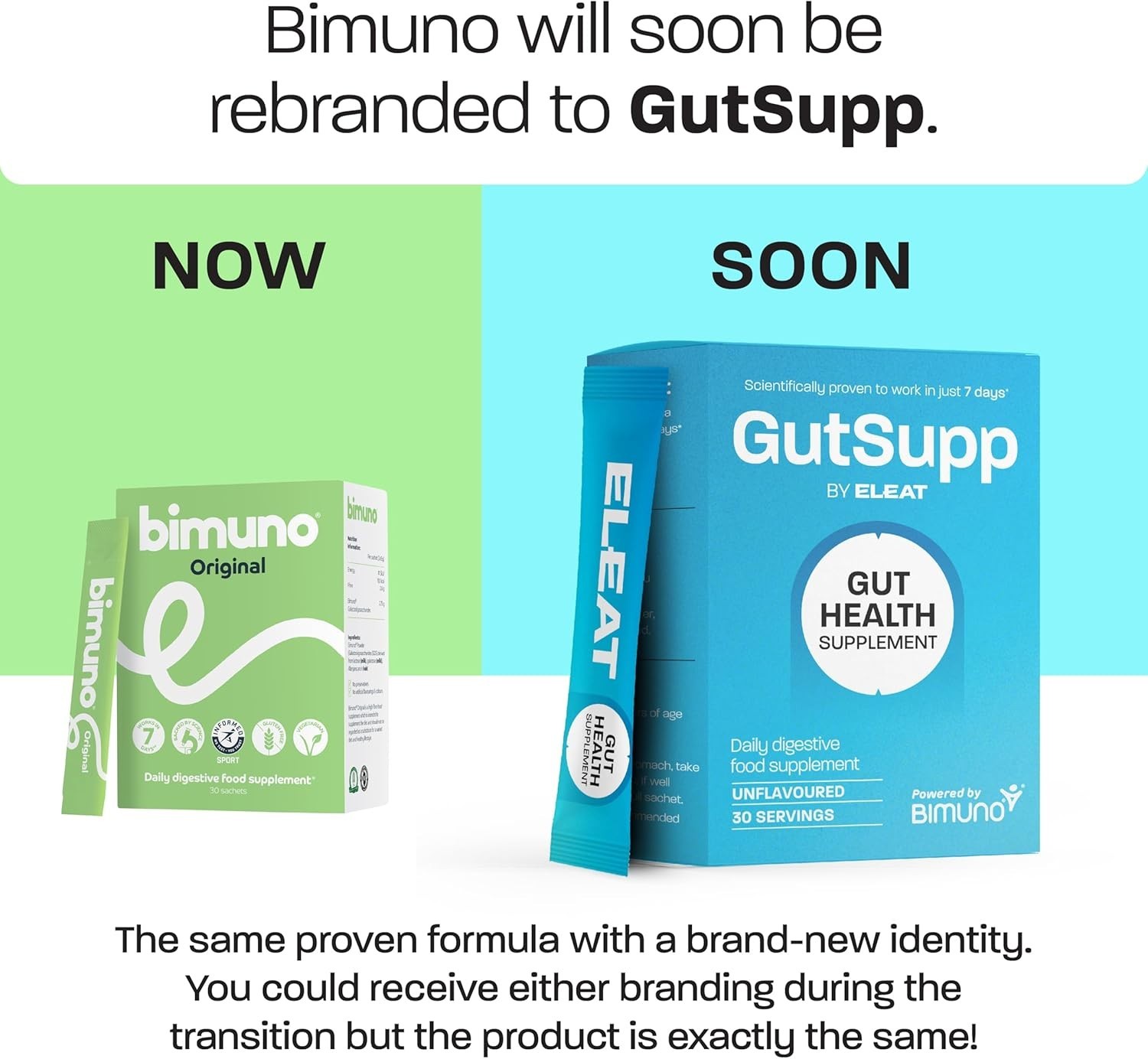 Bimuno Original Prebiotic Supplement. Gut Health Support 3 Pack (90 sachets)