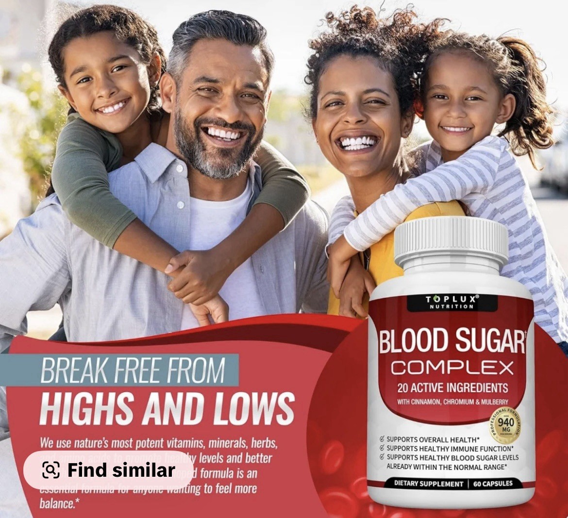 Toplux blood sugar