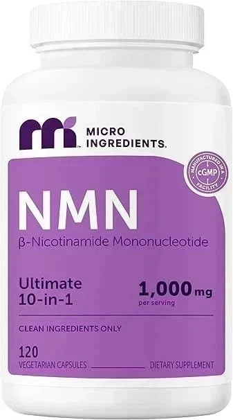 3PCS NMN COMPLEX 1,000mg – with Caps Resveratrol 10-in-1 NAD+ Booster 120 |