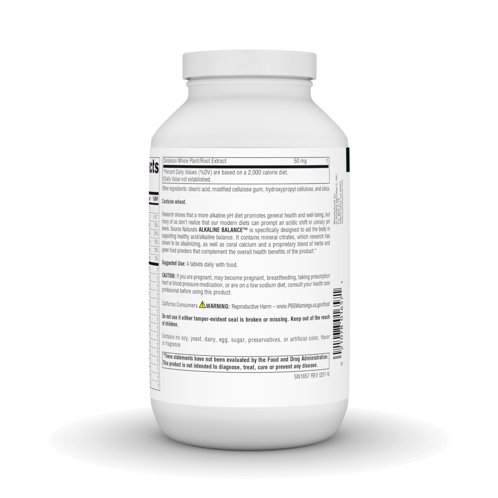 Alkaline Balance Supplement for pH Support – 240 Tablets, Healthy pH Levels