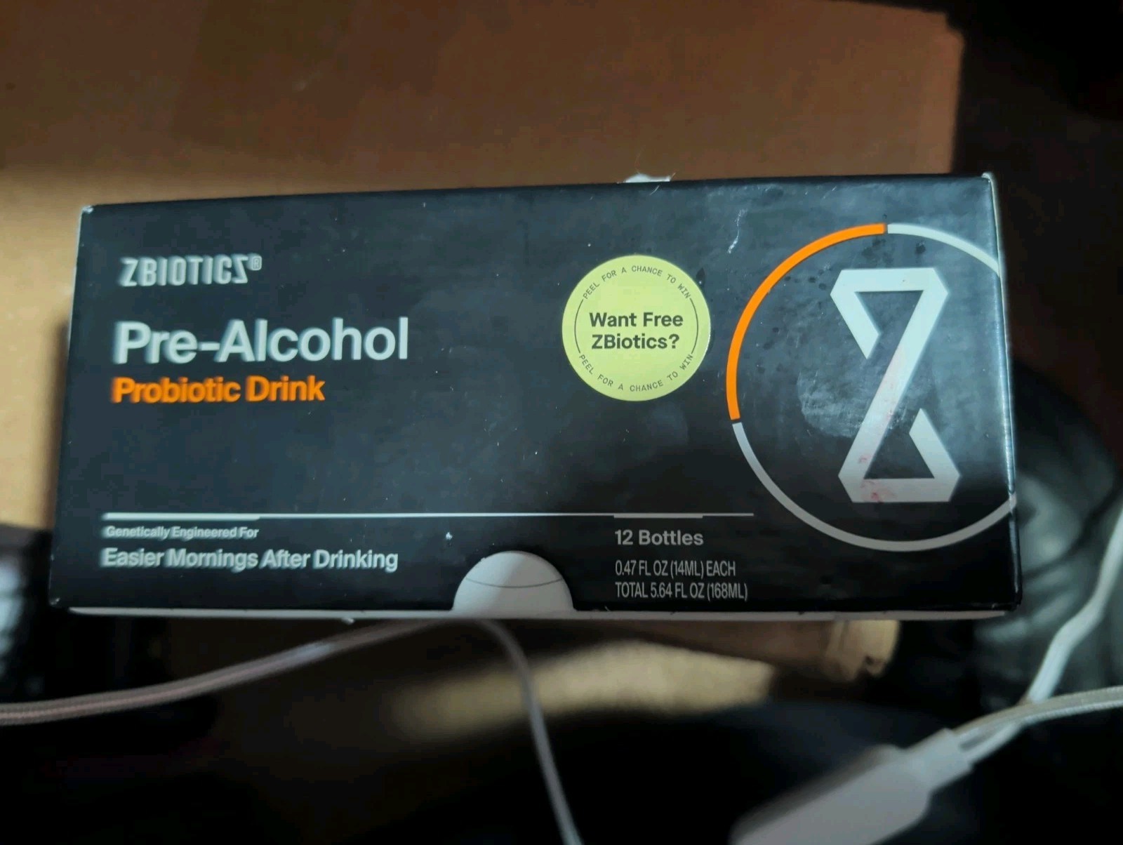 12 Pack Probiotic Feel Better After Drinking ZBiotics 0.47 Fl Oz Wake Refreshed