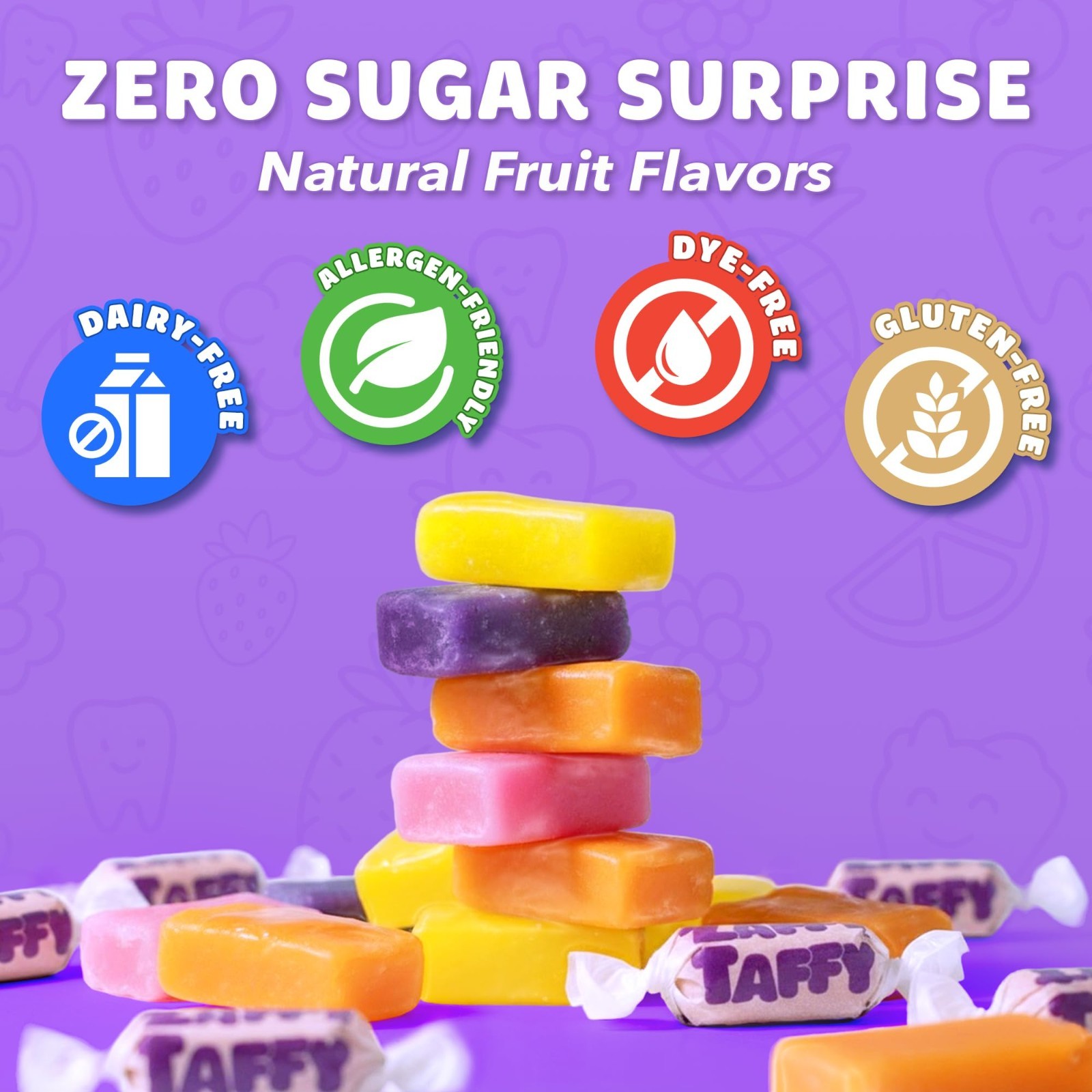 Sugar-Free Keto Taffy Candy – Zollipops Clean Teeth Variety Pack, 32 Oz