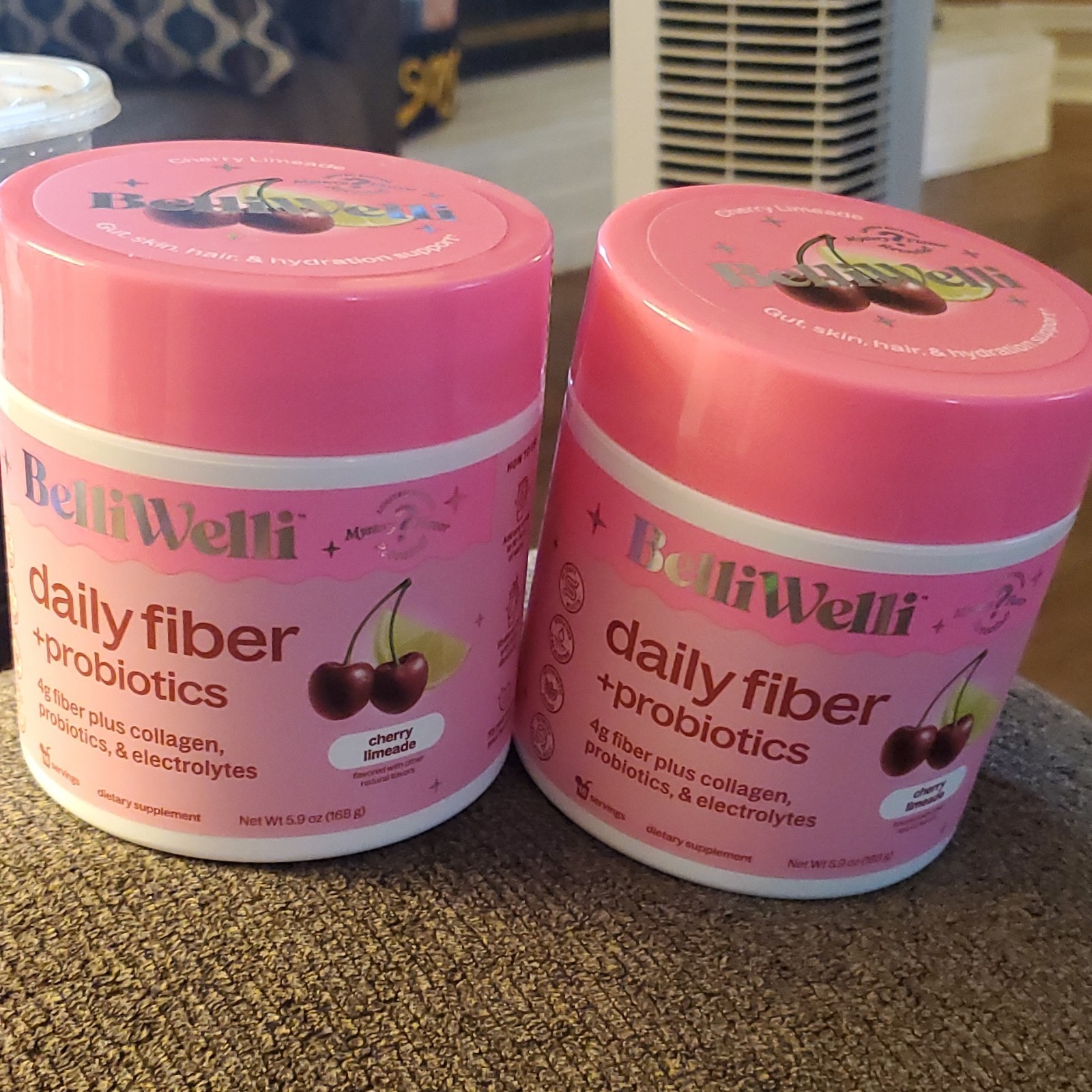 (2 PACK) BelliWelli Daily Fiber Supplement Powder Probiotics Tropical Breeze NEW