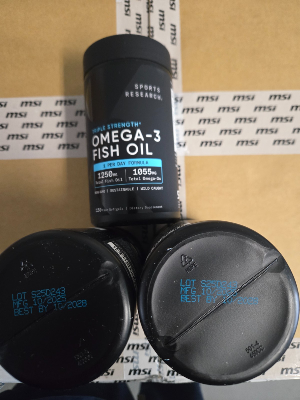 Sports Research Omega-3 Fish Oil Triple Strength 150 Softgels ( Exp. 01/28)
