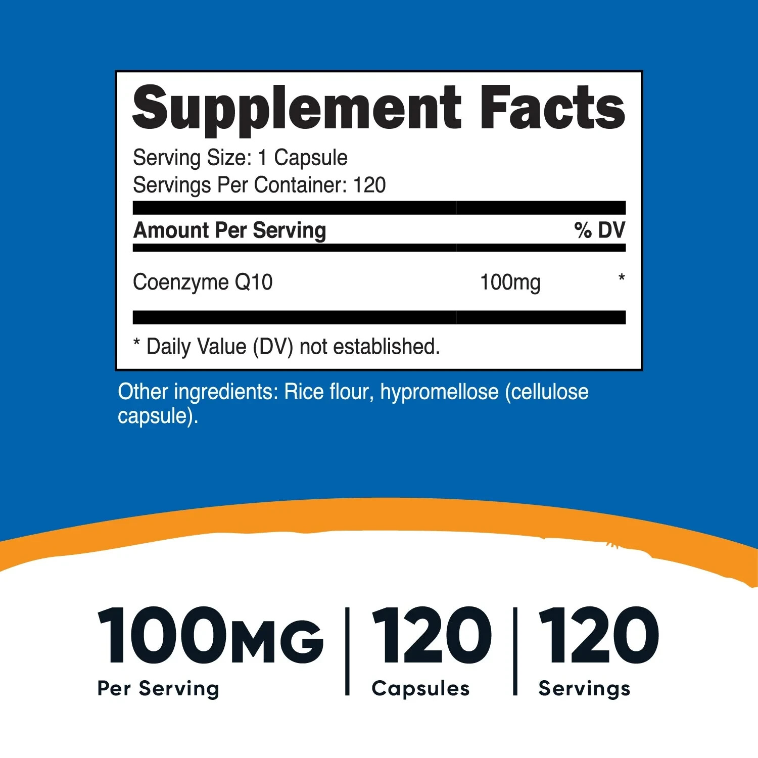 Nutricost CoQ10 100mg, 120 Capsules, Veg Caps – EXP 06/2026