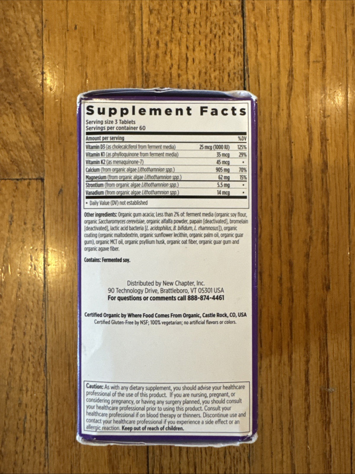 NEW CHAPTER PLANT CALCIUM BONE STRENGTH HEALTHY BONES 120 SLIM TABLETS 06/2026