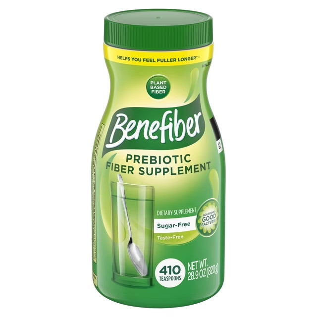 Benefiber Daily Prebiotic Fiber Supplement Powder, Unflavored, 28.9 oz.