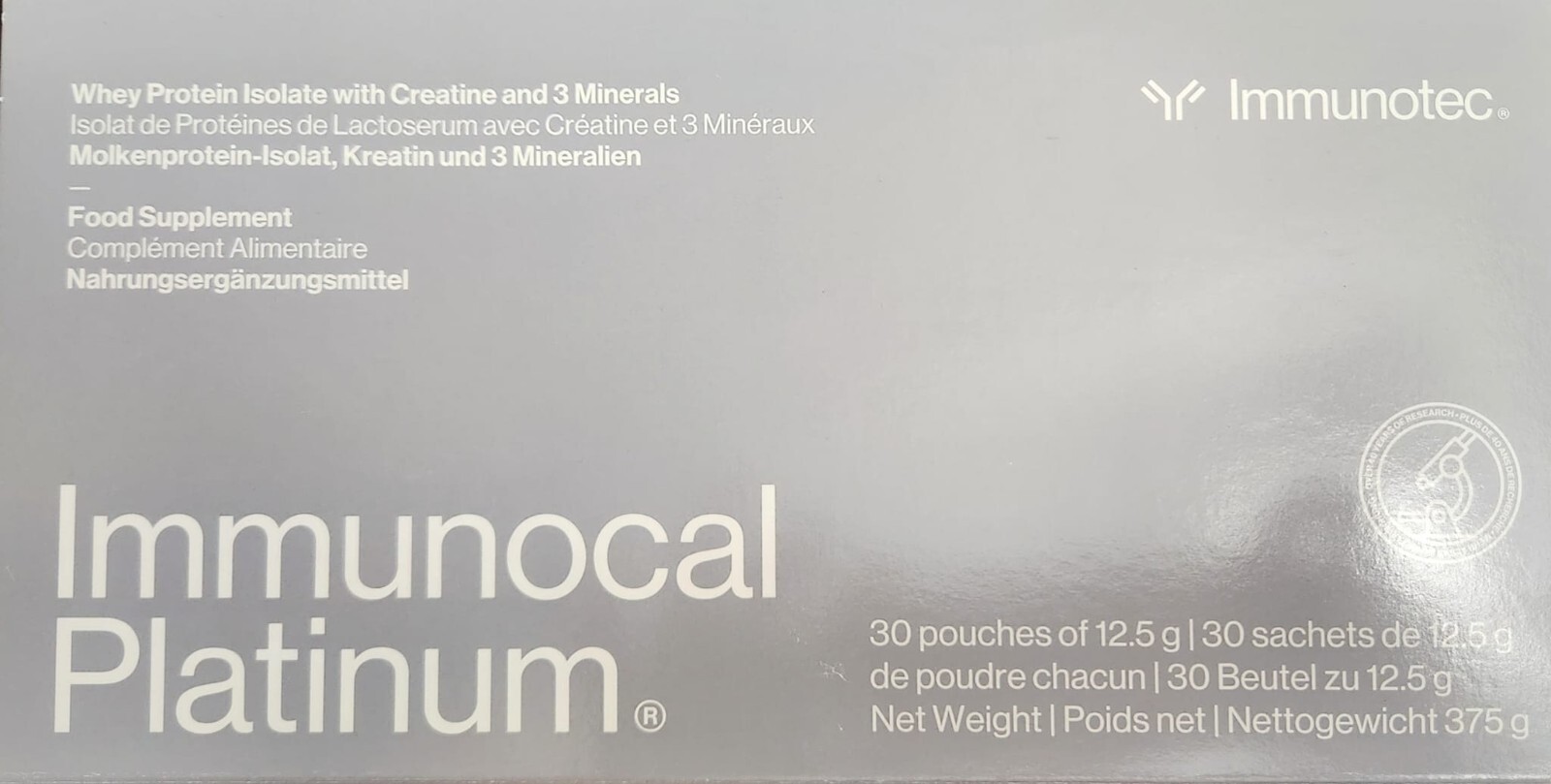 Immunocal Platinum Glutathione Precursor, 30 Pouches by Immunotec, Exp. 07/2025