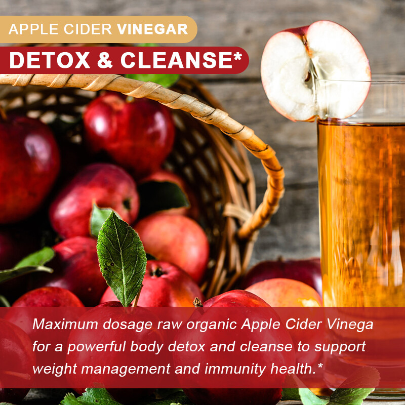 Apple Cider Vinegar Capsules – 450 mg with The Mother Keto Diet Supplement 120pc