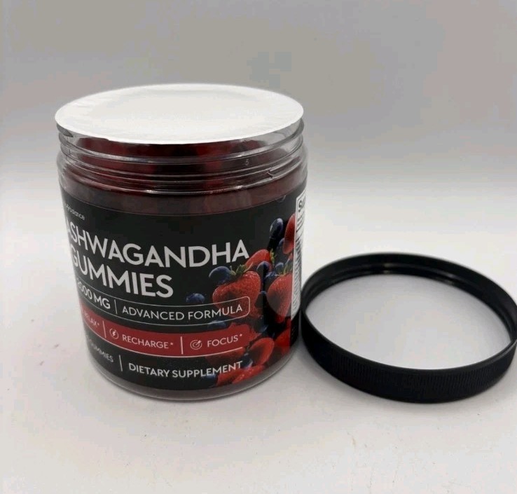 Ashwagandha Gummies 120 Ct 2000 MG Ashwagandha Supplements L-Theanine Exp 3/28