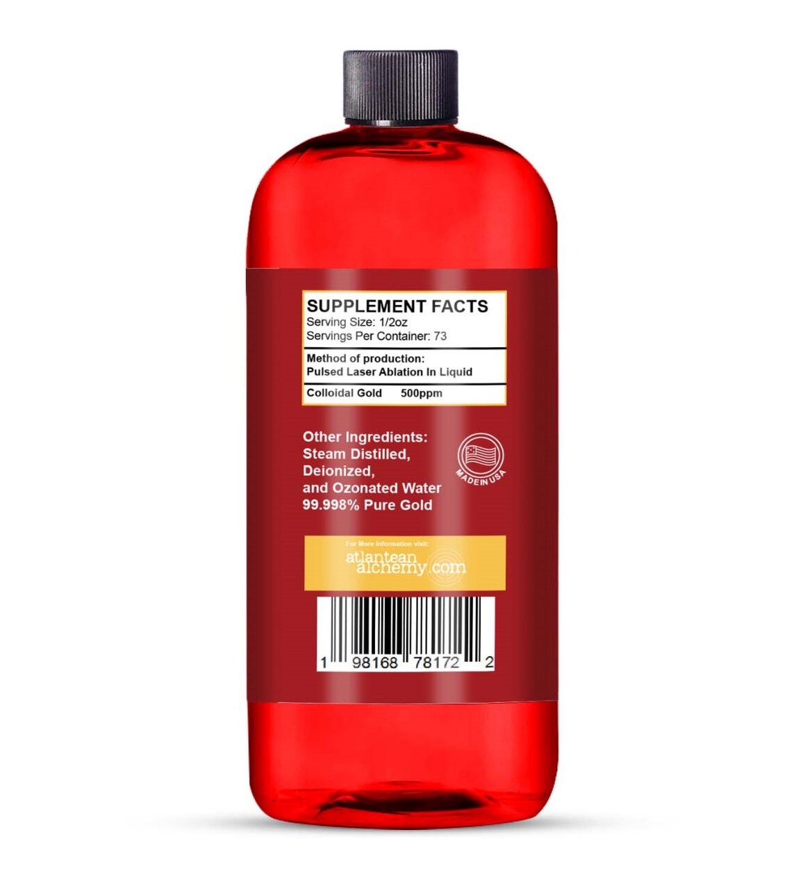 Colloidal Gold 500PPM – Laser Made
