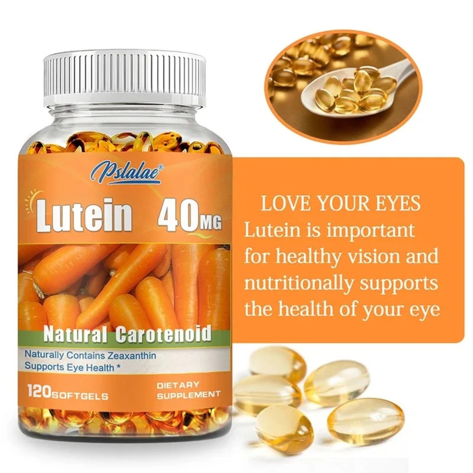 Lutein 240pcs – Relieve Dry Eyes, Reduce Eye Fatigue, Manage Eye Pressure