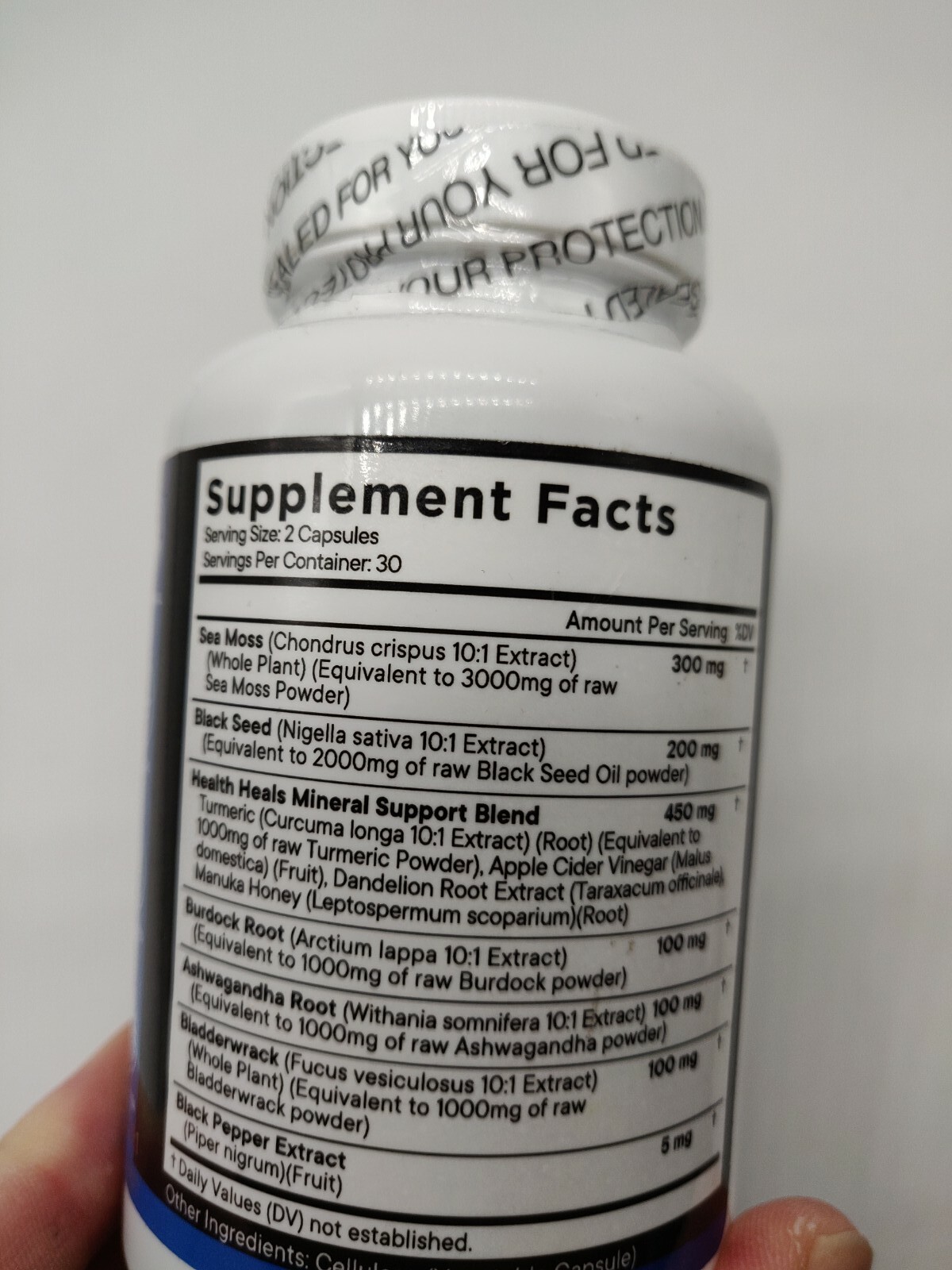 Sea Moss Black Seed Oil Ashwagandha Mineral Blend 60 Caps Exp 06/2025
