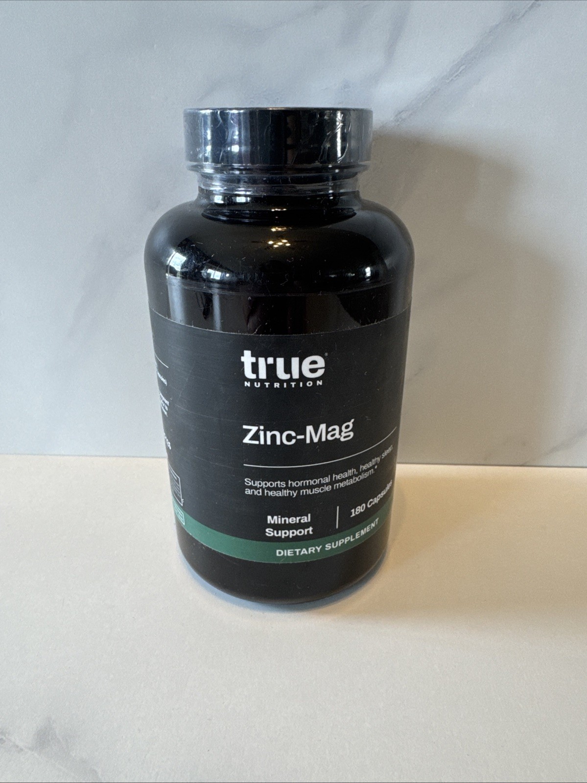 TRUE NUTRITION Zinc-Mag Dietary Supplement 180 Capsules Exp 01/2026 New & Sealed