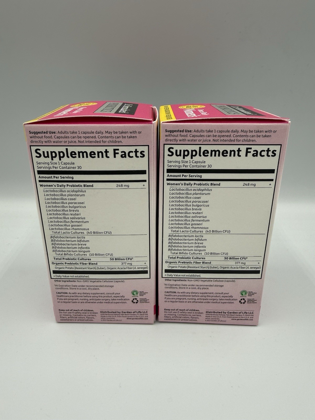 (2 Pack) Garden of Life Dr. Formulated Women’s Probiotics 50 Billion Exp 10/26+