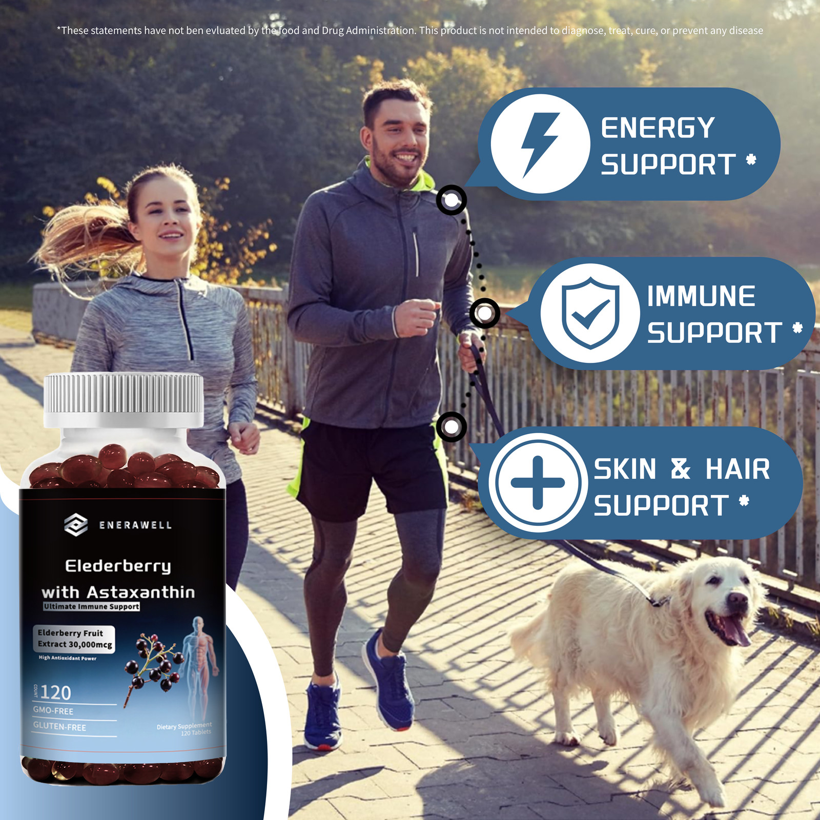 Triple Strength Astaxanthin 12mg with Black Elderberry 30,000mg Extract 07/2027