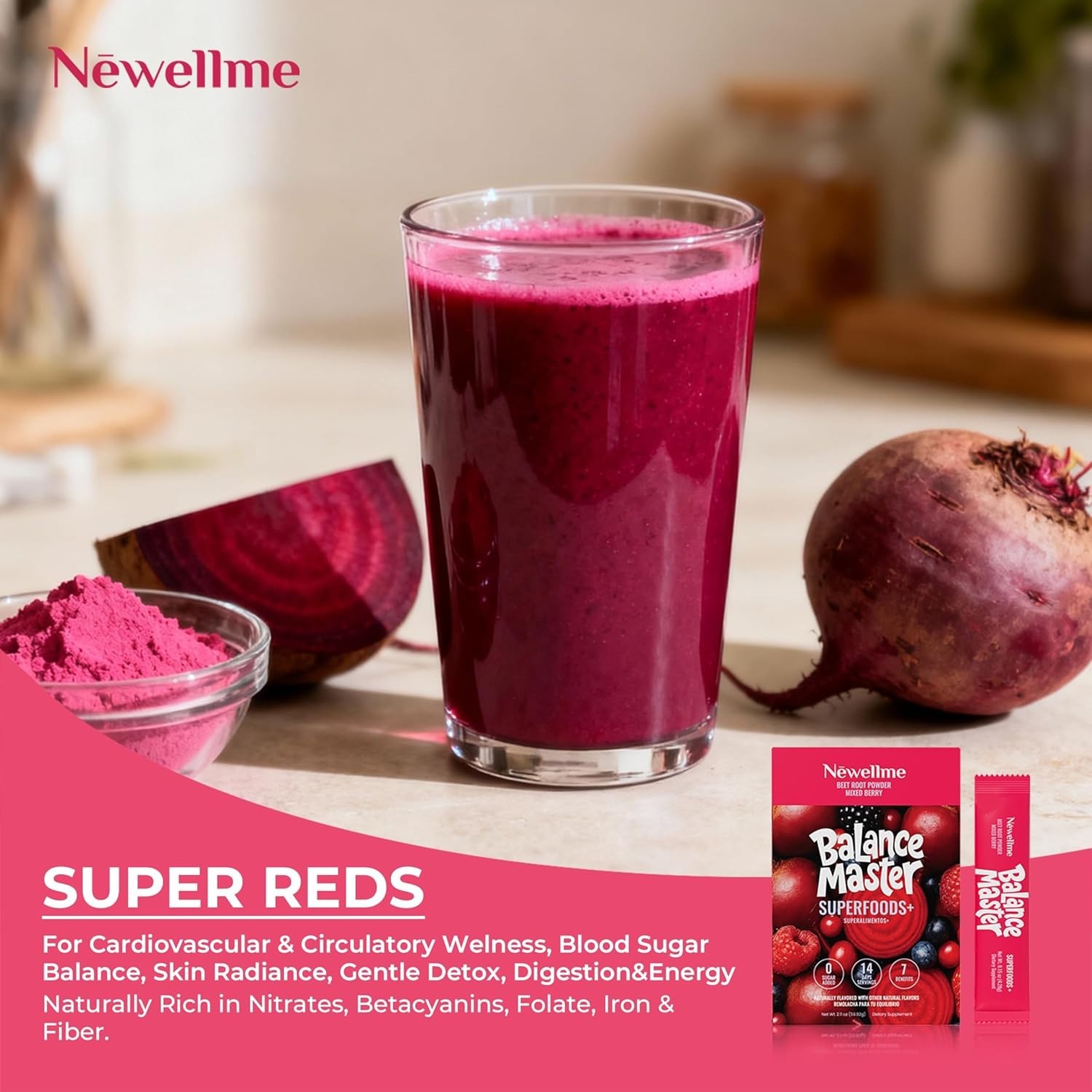 Balance Master Organic Raw Beet Root Powder – Super Reds Superfood for Heart …