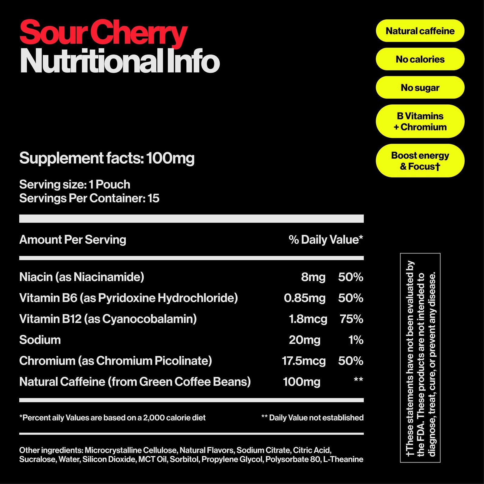 Energy Pouches | 100mg Natural Caffeine | Vitamins and Minerals | 4 Pack Asso…