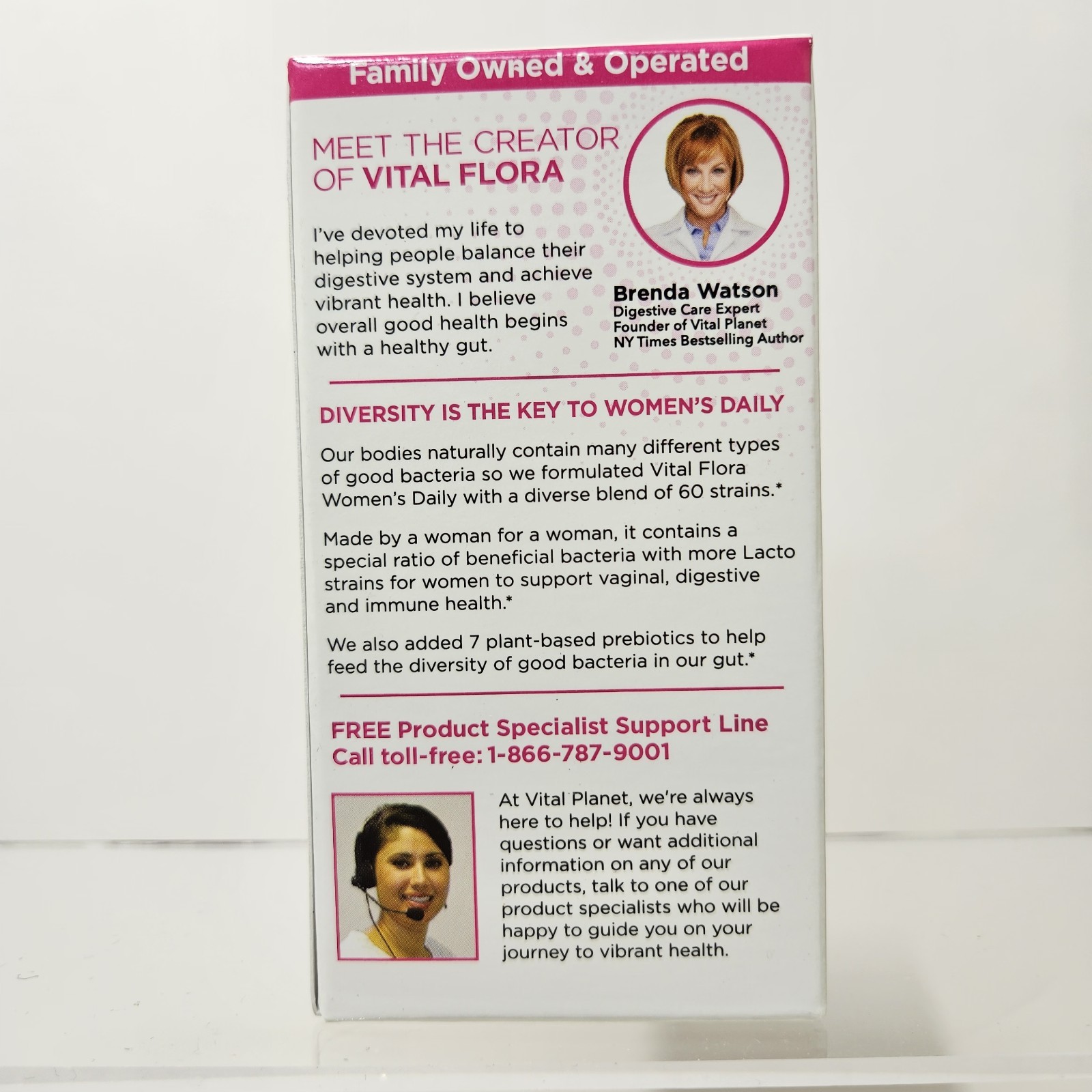 Vital Planet Vital Flora Women’s Daily Probiotic 60 Billion 60 Strains Exp 06/27