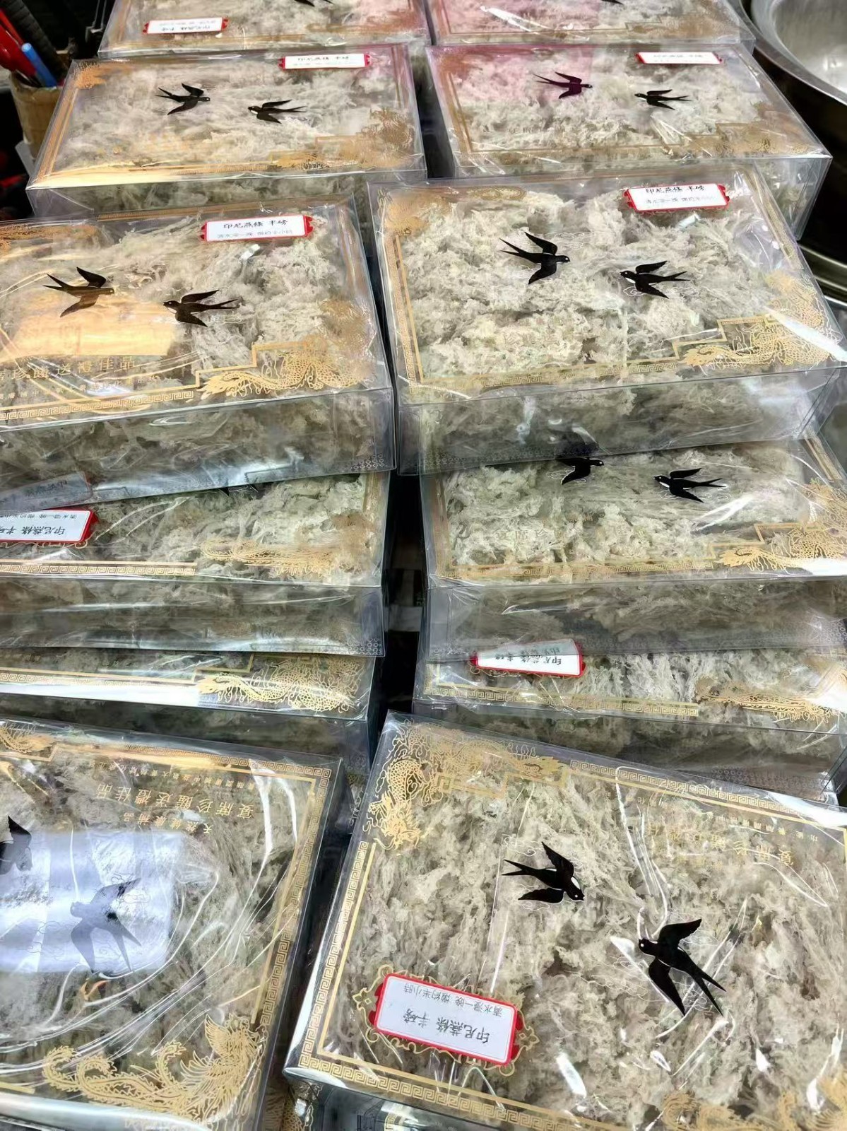 8oz/Box Natural Swallow Bird Nest Indonesia Grade 5A 正品精选半磅装每盒燕窝條 燕碎 -US Seller