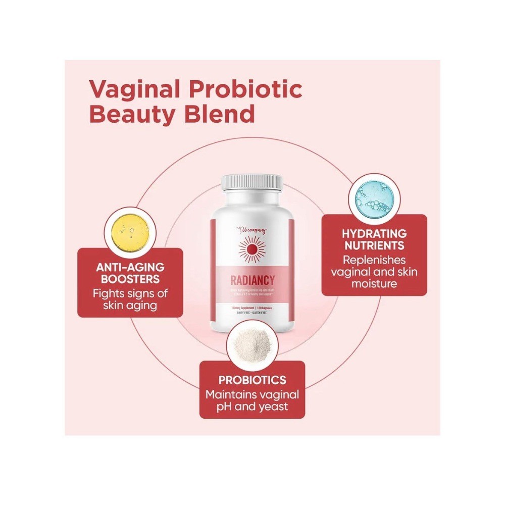 2 Pack Radiancy Vaginal Probiotics Capsules pH Balance Dryness Relief 240 Count