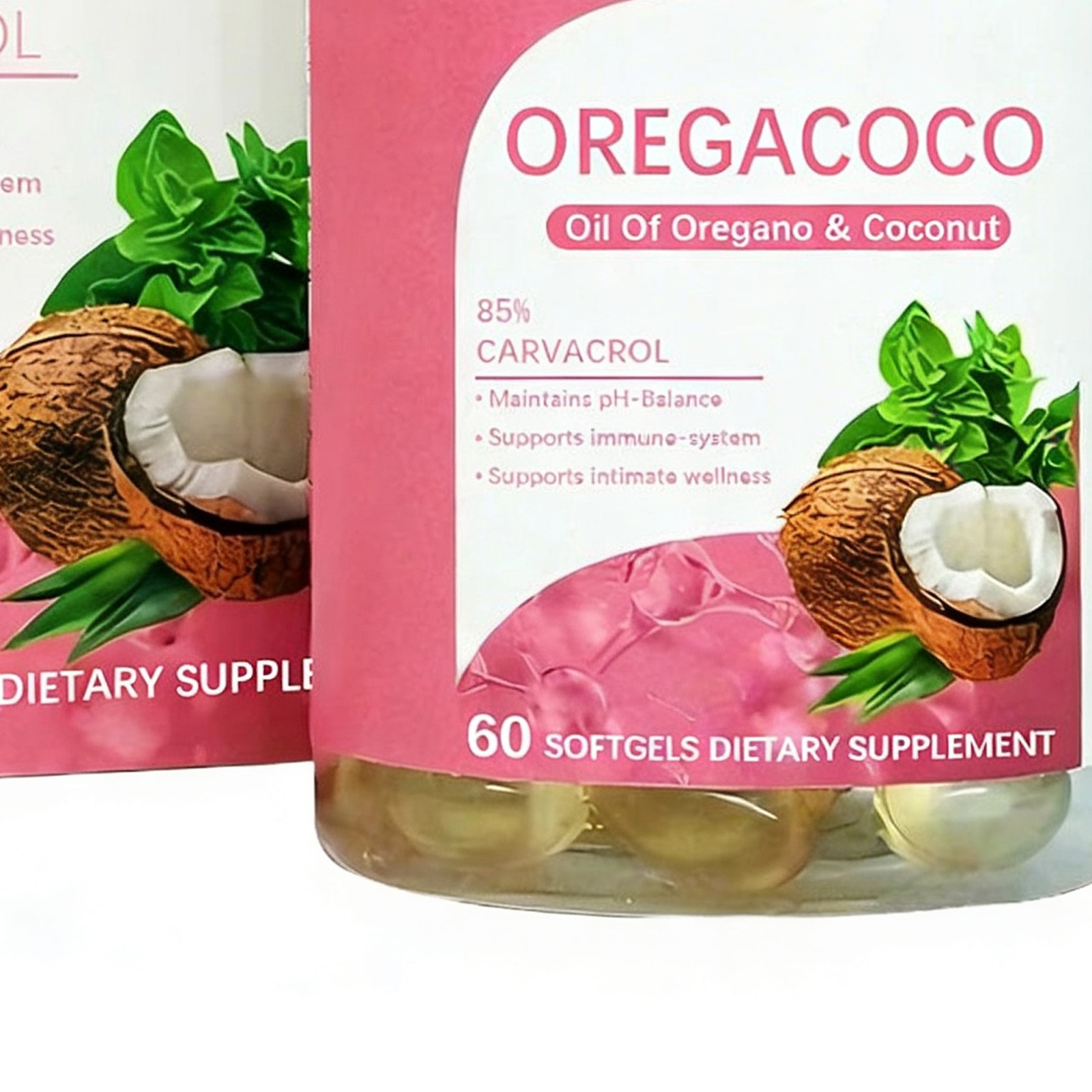Oregano OregaCoco Coconut Oil Softgels 60ct Herbal Supplement