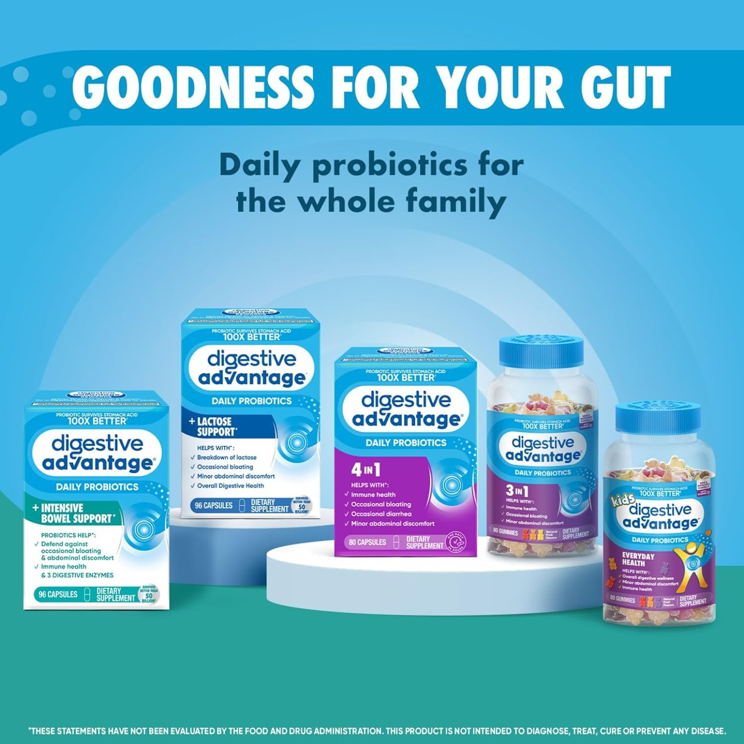 Digestive Advantage IBS Probiotics for Women and Men, Probiotics for Digestive H