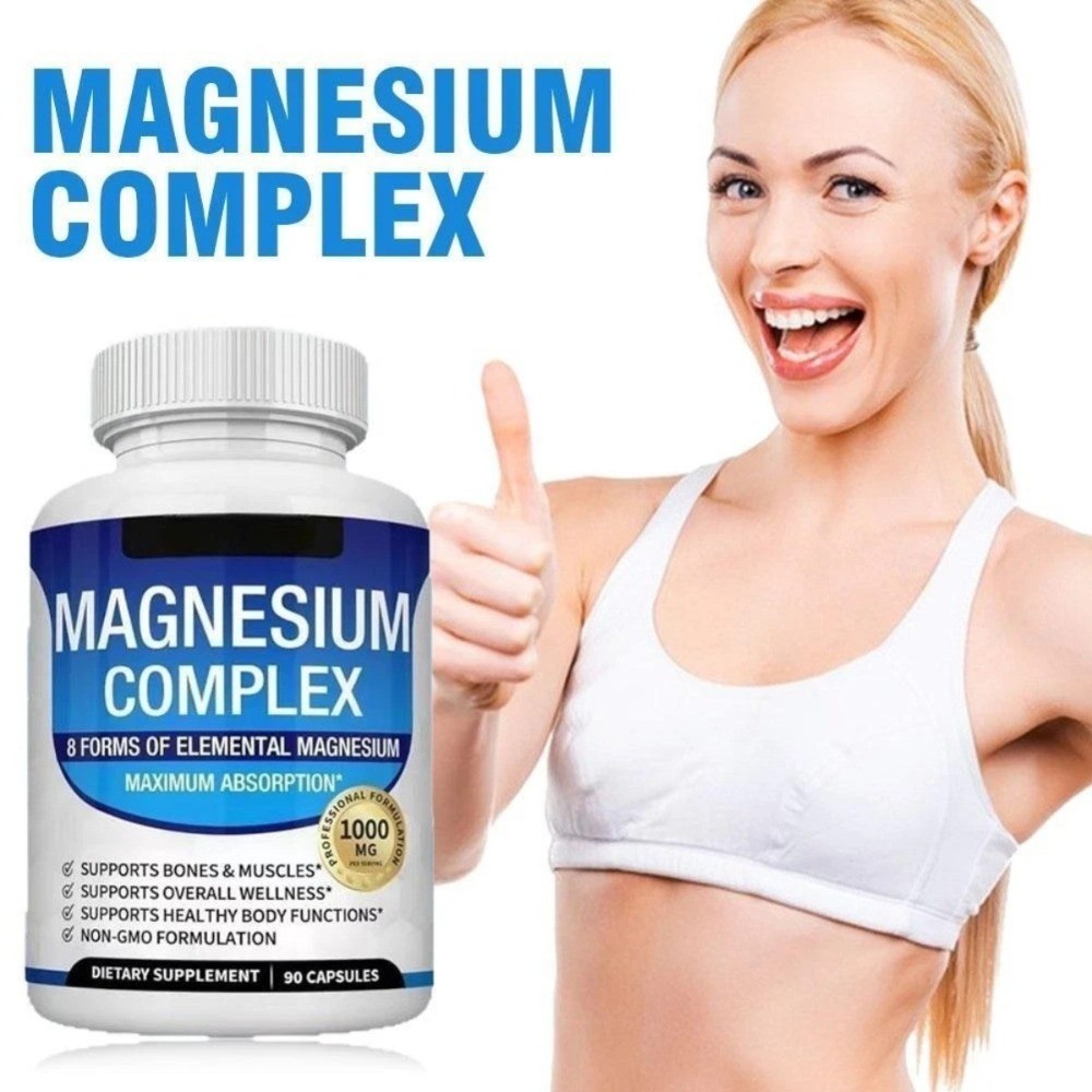 3 Toplux Nutritional Magnesium Complex 1000mg Support & Elemental Magnesium-