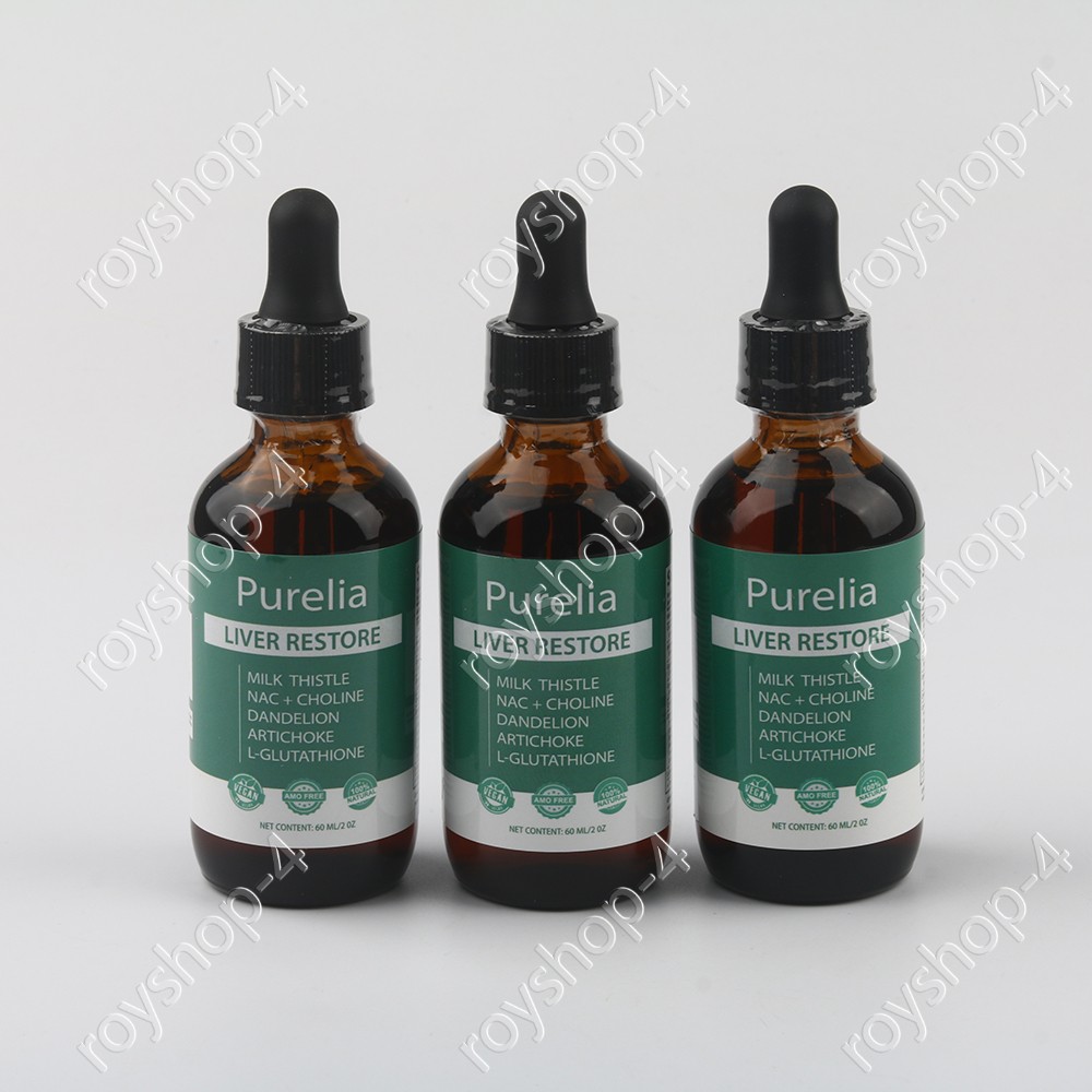 Purelia Liver Restore, Complete Liver Support Supplement with Milk Thistle 1-6x