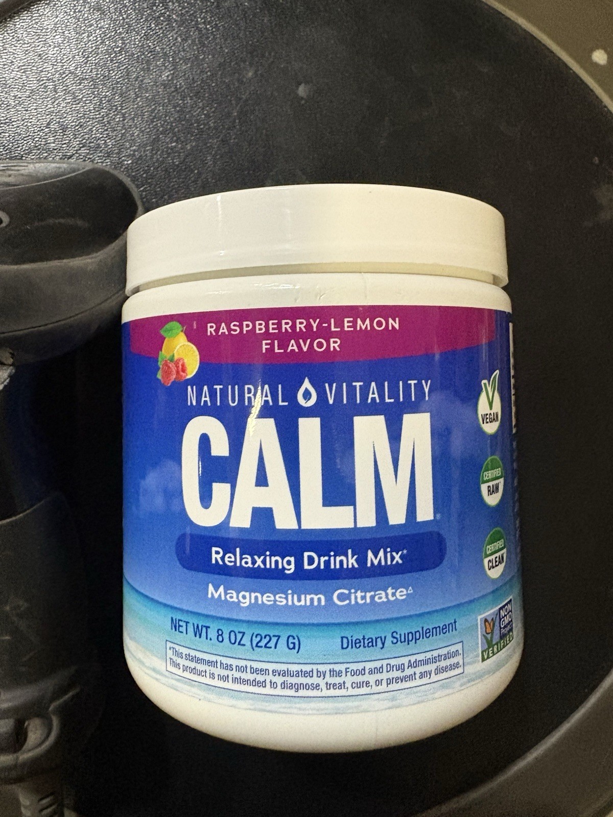 CALM Magnesium Supplement Drink Mix Raspberry Lemon 8 Oz Exp 5/2028