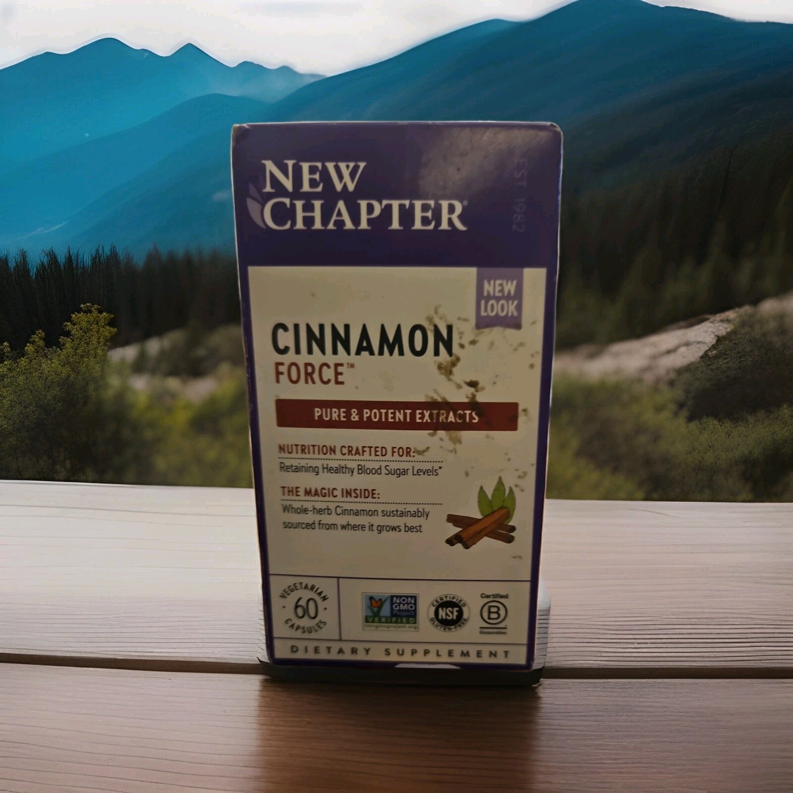 New Chapter Cinnamon Force, Extracts 30 Vegetarian Capsules B1,2