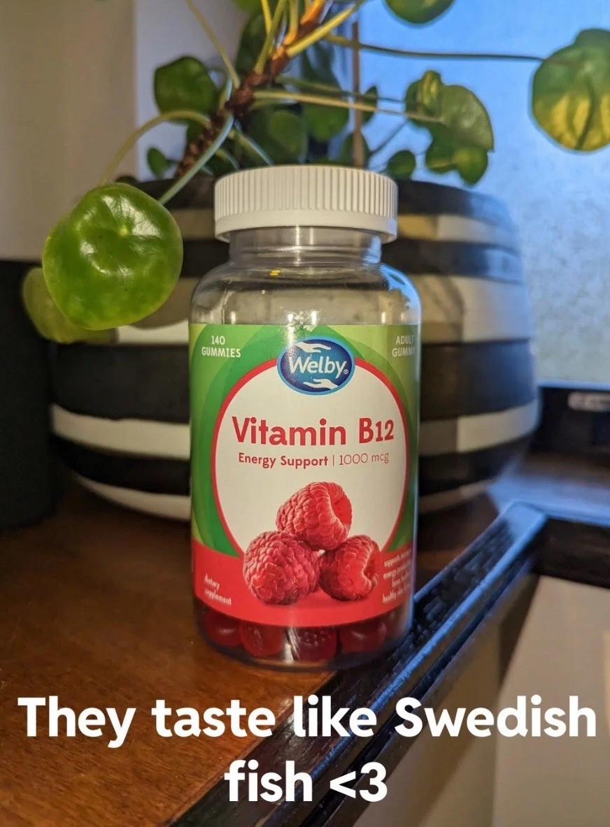 Welby VITAMIN B-12: 1000 mcg, B12 Gummy, Swedish Fish Flavor (140 Gummies)