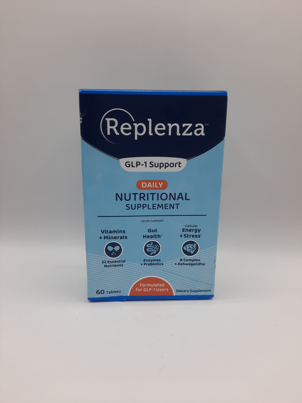 Replenza GLP-1 Support Daily Nutritional Supplement 60ct Exp. 09/26