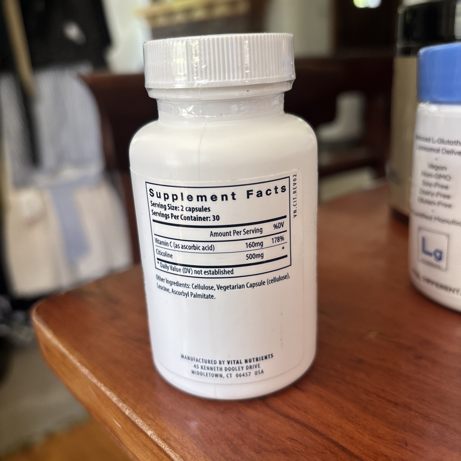 Vital Nutrients Citicoline 60 Capsules
