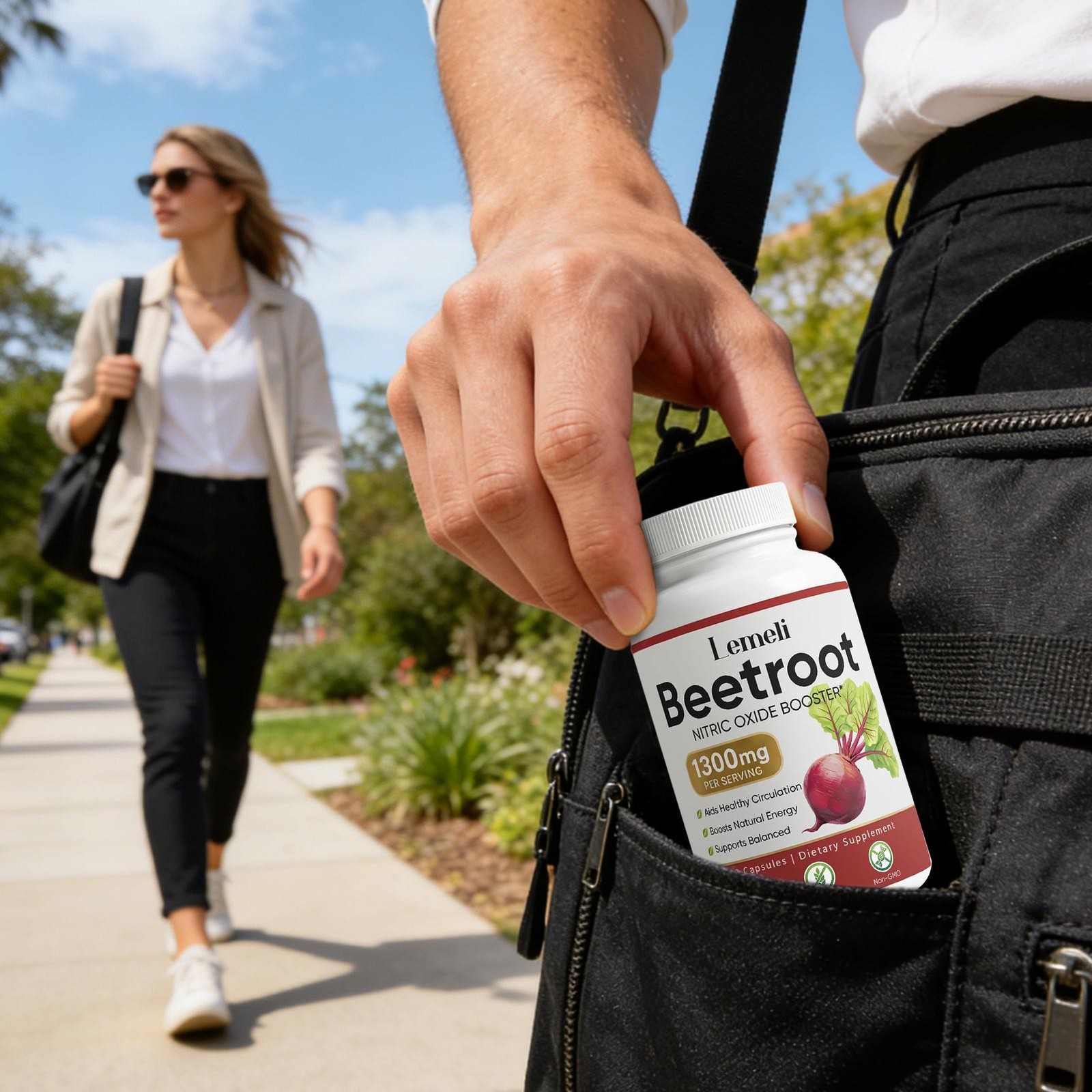 Beet Root 60 Vegan Capsules, 1300 Mg Per Serving, Non-GMO & Gluten Free