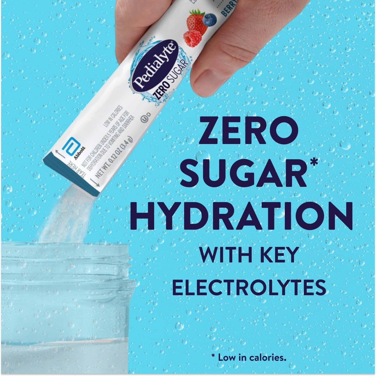 Pedialyte Electrolyte Drink Mix With Zero Sugar | Hydration Key 24 Count