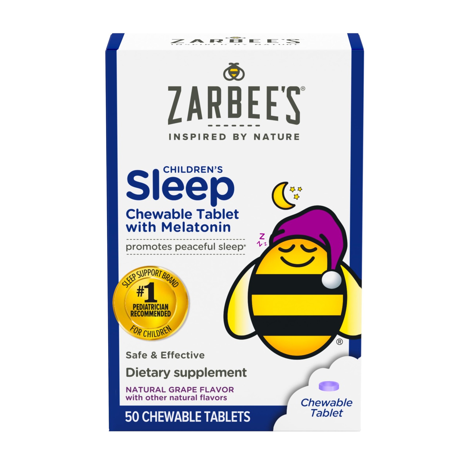 Kids Melatonin Chewable Tablet, 1mg Melatonin, Drug-Free & Effective Sleep Su…
