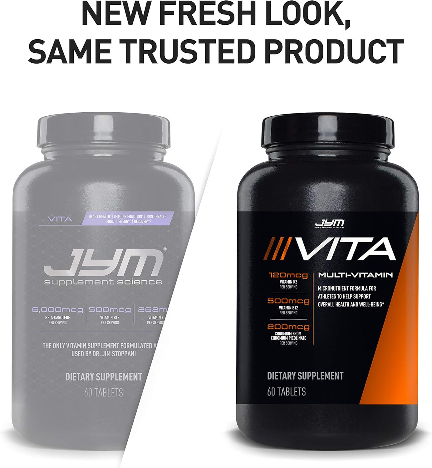 Vita JYM Sports Multivitamin & Mineral Support, Vitamin A, C, B6, B12, E, K, Bor
