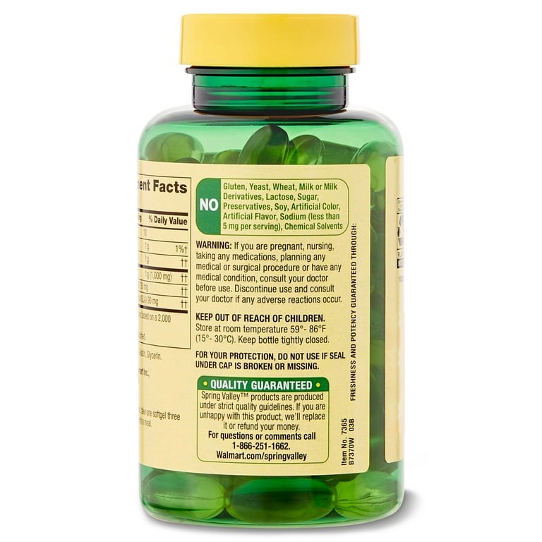 Spring Valley Evening Primrose Oil Women’s Health, 1000 mg 75 softgels