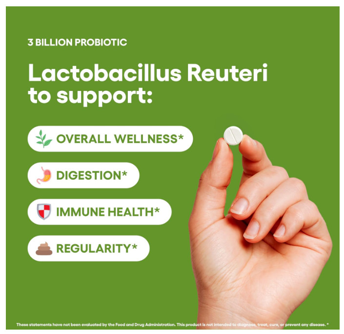 Lactobacillus Reuteri Probiotic Supplement 240 Tablets 3 Billion CFU Probiotics.