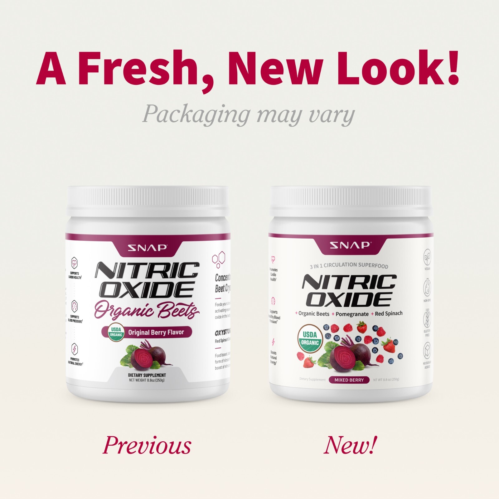 Original Organic Berry Beet Root Nitric Oxide Powder, Heart & Blood Pressure