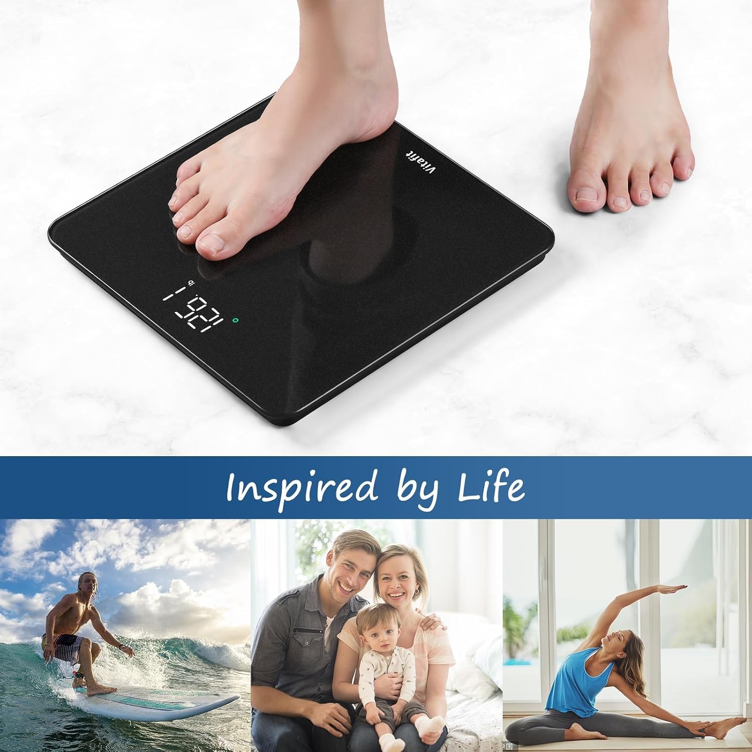 Vitafit Scale for Body Weight, Accuracy 0.1lb by Our Professional Scale Factory