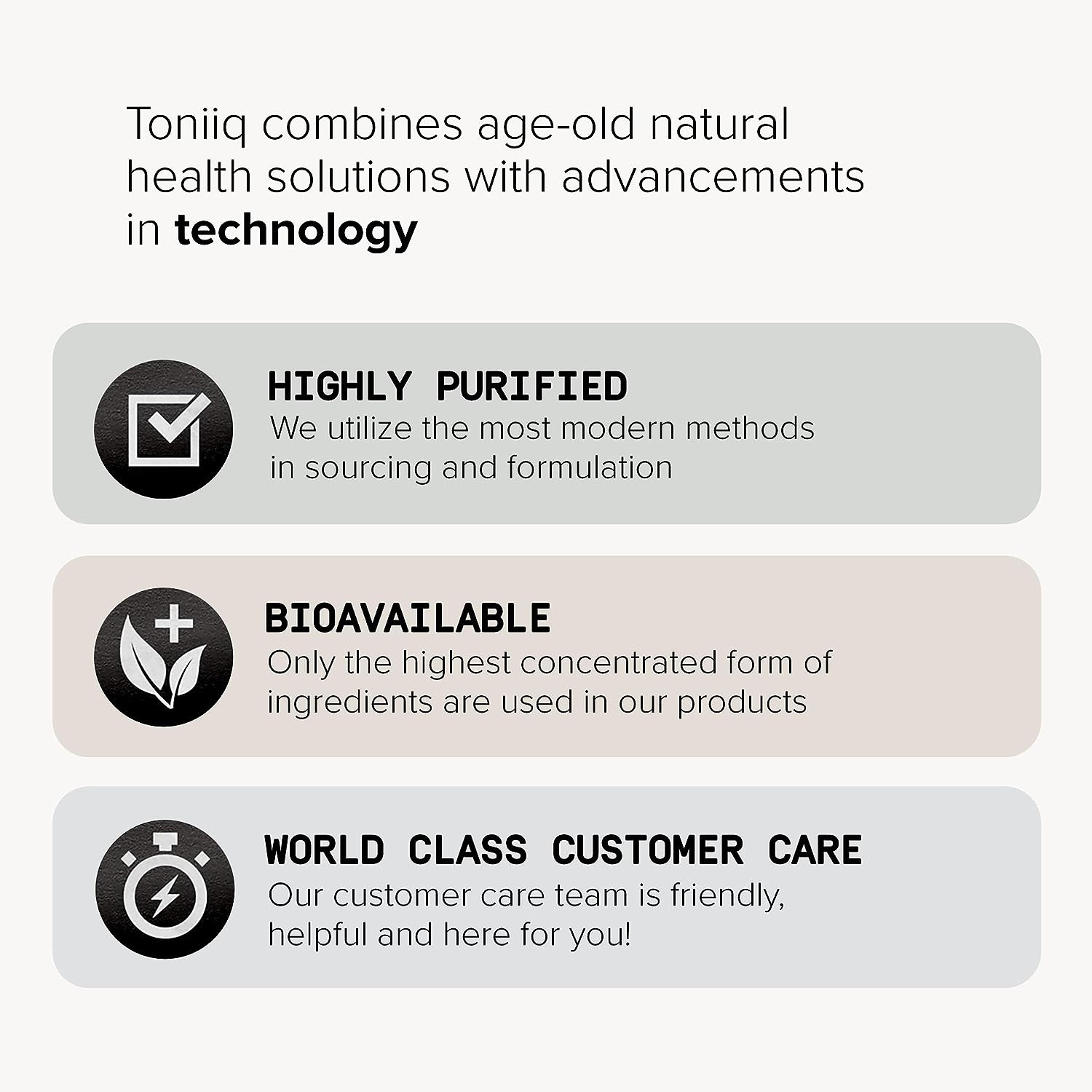 Toniiq Ultra High Strength Glutathione Capsules – 1000mg – 240 Capsules