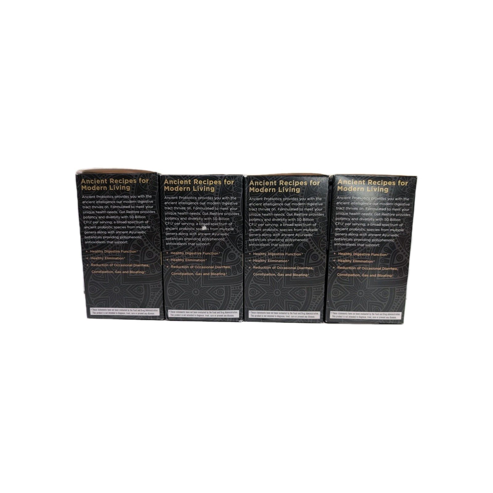 (4) Ancient Nutrition Probiotics Gut Restore Digestive 90 Capsules EXP 02/2026