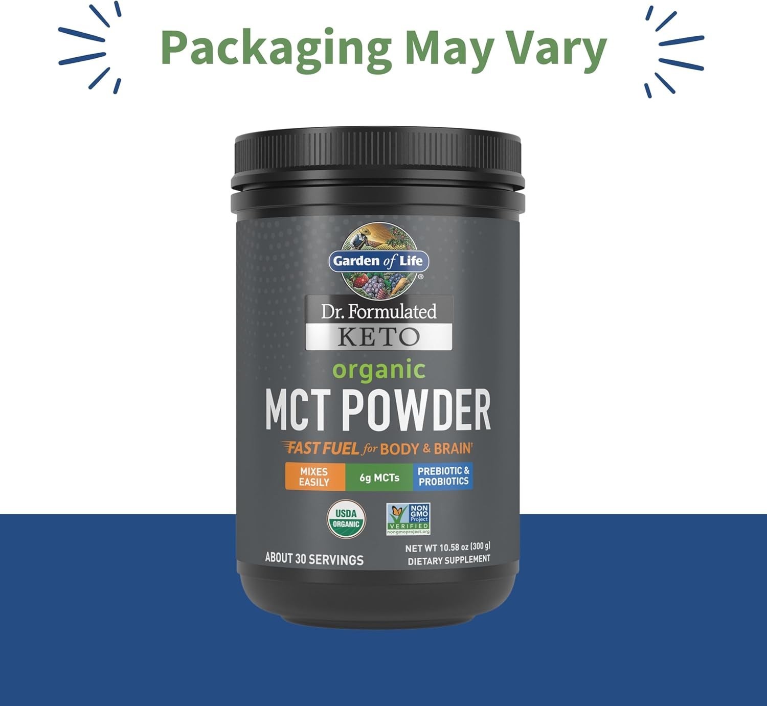 Dr. Formulated Keto Organic MCT Powder – 30 Servings, 6g MCTs from Coconuts p…