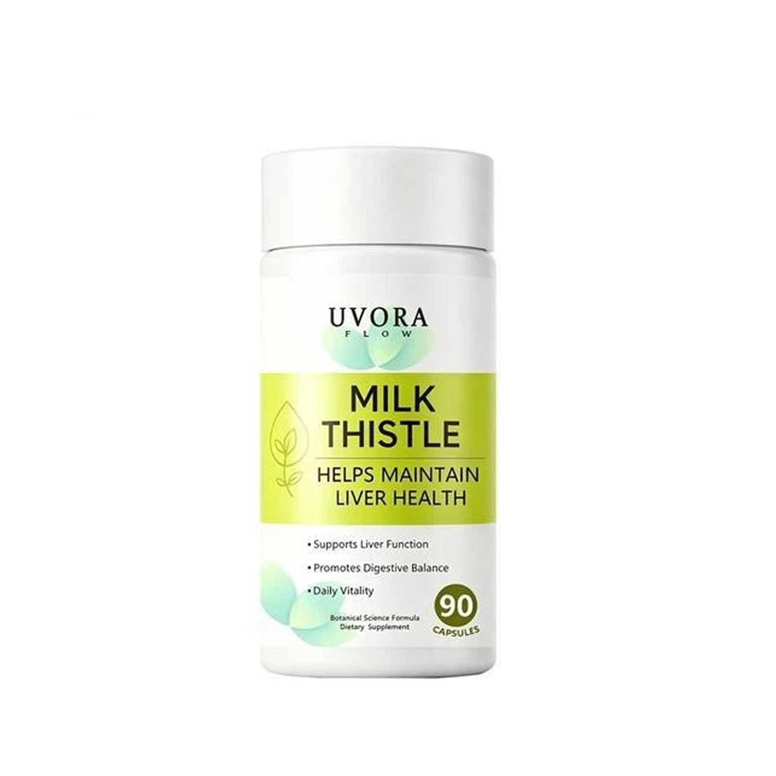 Uvora Milk Thistle Detox, Premium Herbal Supplement includes Milk Thistle Extrac