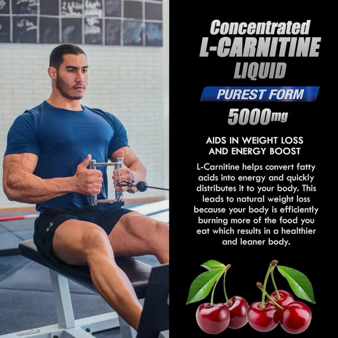 16 oz Parker Naturals Concentrated Cherry Flavored L-Carnitine Liquid 5000mg